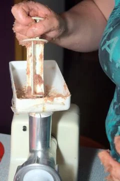 Meat in micer Stock Photos