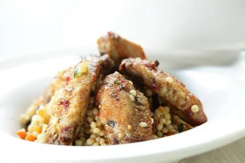 Meat with millet Stock Photos