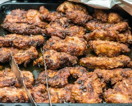 The meat in the pan Photos