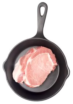 Meat in pan Stock Photos