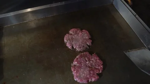 Meat Pattys On The Grill Stock Footage 197056520