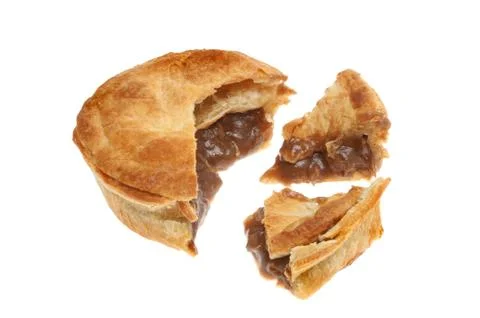 Meat pie chart Stock Photos