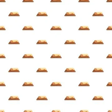 Meat pie or sausage roll pattern seamless background Stock Illustration