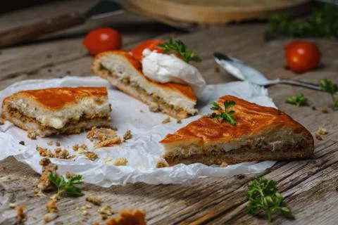 Meat pie 스톡 사진