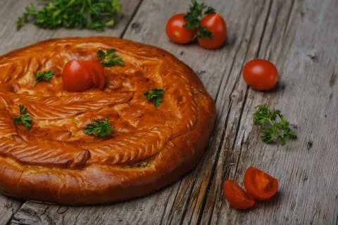 Meat pie 스톡 사진