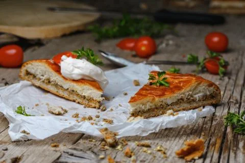 Meat pie 스톡 사진