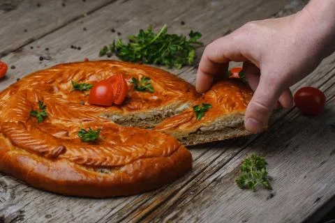 Meat pie 스톡 사진
