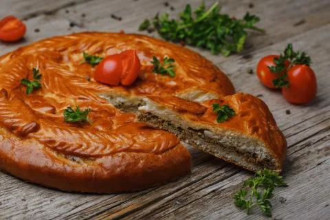 Meat pie 스톡 사진