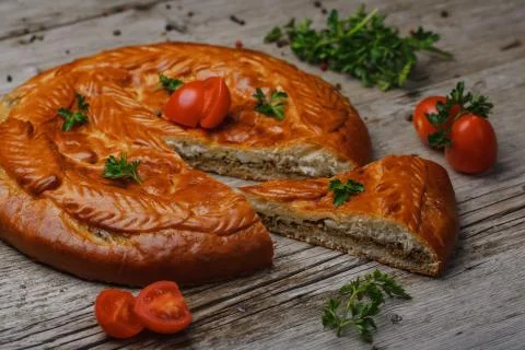 Meat pie 스톡 사진