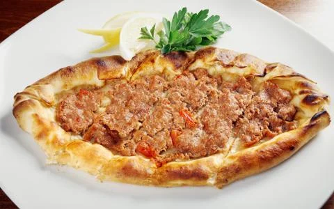 Meat Pita Foto stock