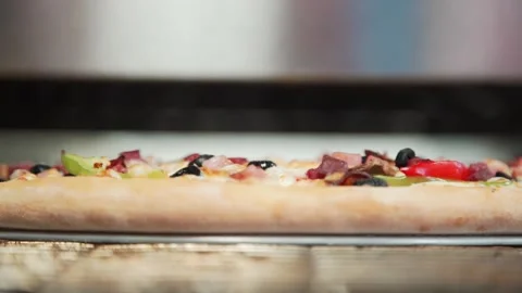 Meat pizza. Stock Footage 132617835