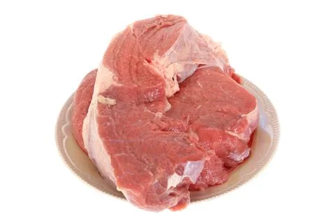 Meat on a plate Stock Photos