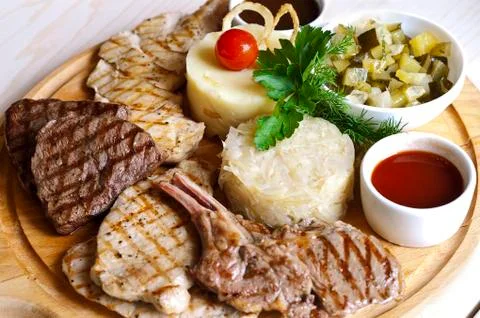 Meat On A Plate Photos