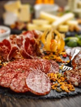 Meat platter Stock Photos