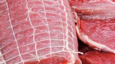 Meat prepared for cooking 库存影片 54637878