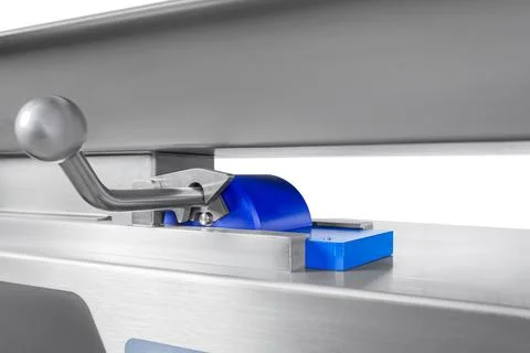 Meat processing equipment, automatic hamburger machine, food production, is.. Stock Photos