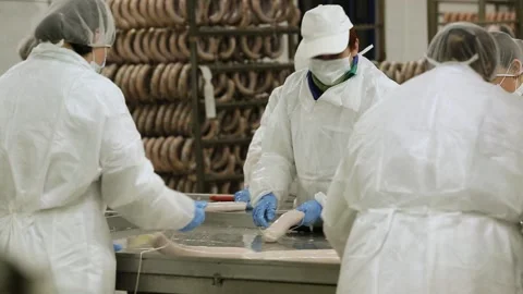 Meat processing plant Stock Footage 237021968