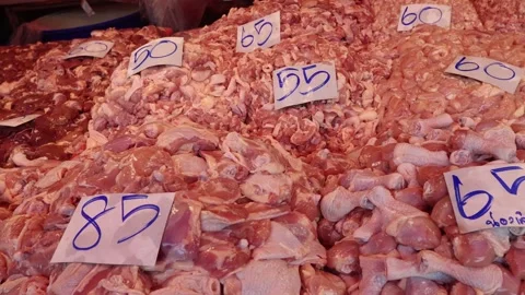 Meat Processing Plant Workflow Stock Footage 282510396