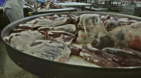 Meat production Video stock 46712390