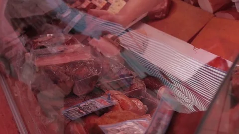 Meat products Stock Footage 73996614