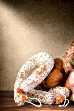 Meat products Stock Photos