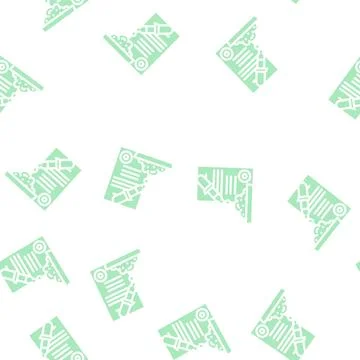 Meat quality check glyph vector seamless pattern 库存插图