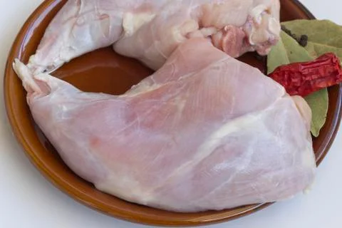 Meat rabbits Foto stock