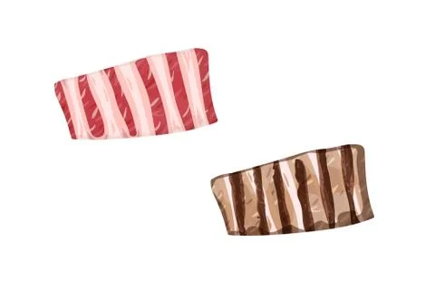 Meat ribs. Stock Illustration