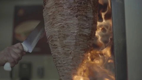 Meat roasted to make tacos Stock Footage 87722332