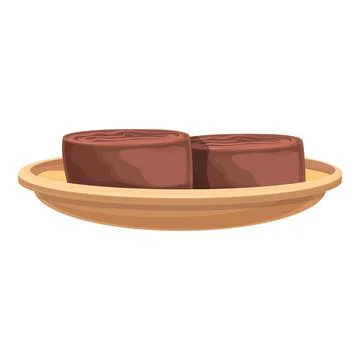 Meat roll icon cartoon vector. Sandwich shawarma Stock Illustration