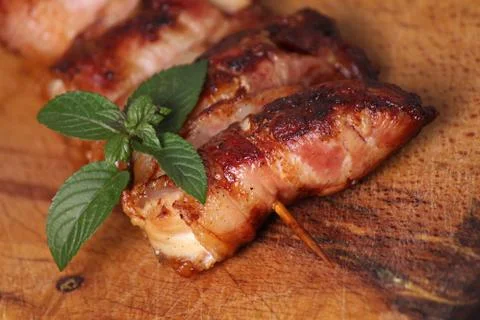 Meat rolls Foto stock