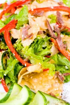 Meat salad Stock Photos