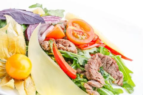 Meat salad Stock Photos