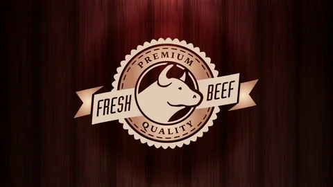 Meat shop label animation 库存影片 99533199