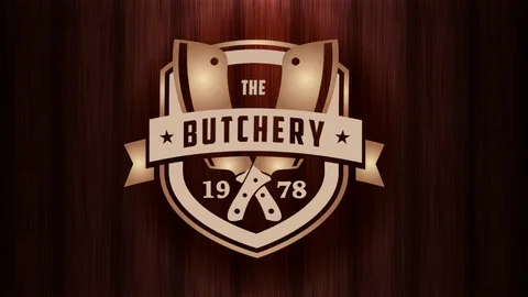Meat shop label animation 库存影片 99533203