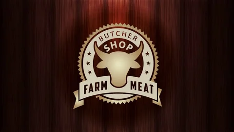 Meat shop label animation 库存影片 99533212