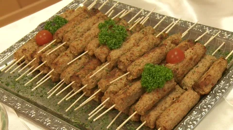 Meat skewer Stock Footage 492160