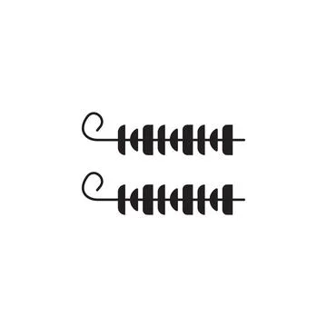 Meat on skewers icon. Elements of beach holidays icon. Premium quality graphic Stock Illustration