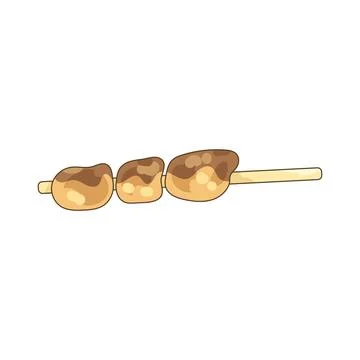 Meat skewers Stock Illustration