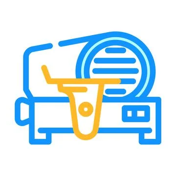 Meat slicer color icon vector illustration Illustrazione stock