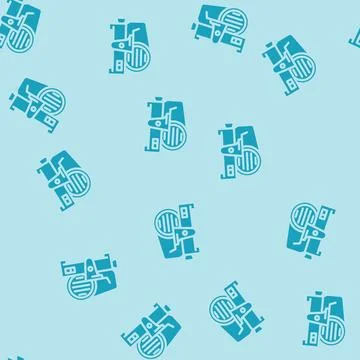 Meat slicer glyph vector seamless pattern Stock Illustration