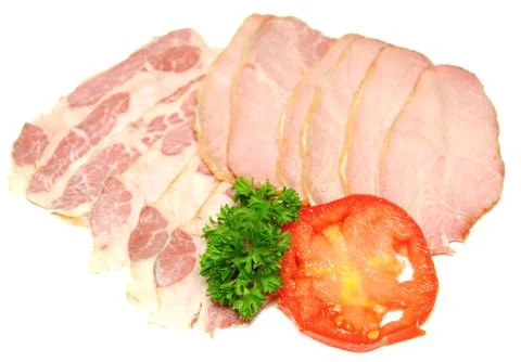 Meat slices Stock Photos