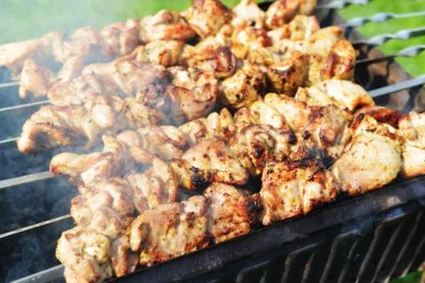 Meat slices Stock Photos