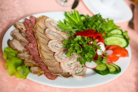 Meat Slices Foto stock
