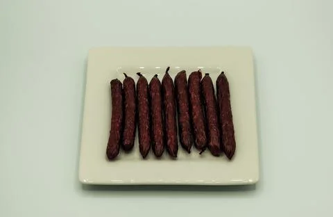 Meat snacks Foto stock