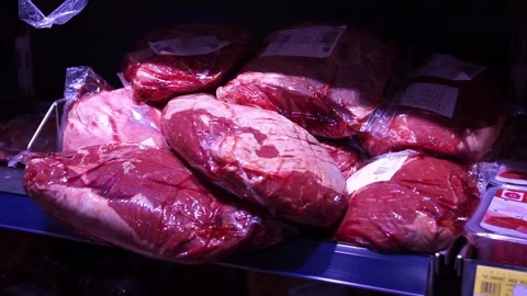 Meat is sold in the store Stock Footage 258870001