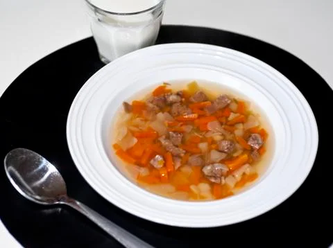 Meat soup Stock Photos