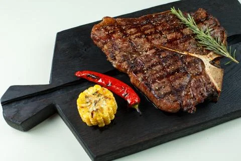 Meat steak on the board 写真素材