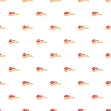 Meat steak food pattern for packaging and wallpaper Stock Illustration