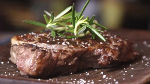 Meat steak. Stock Footage 132641760